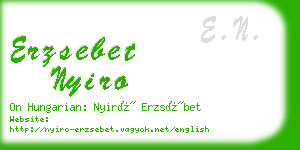 erzsebet nyiro business card